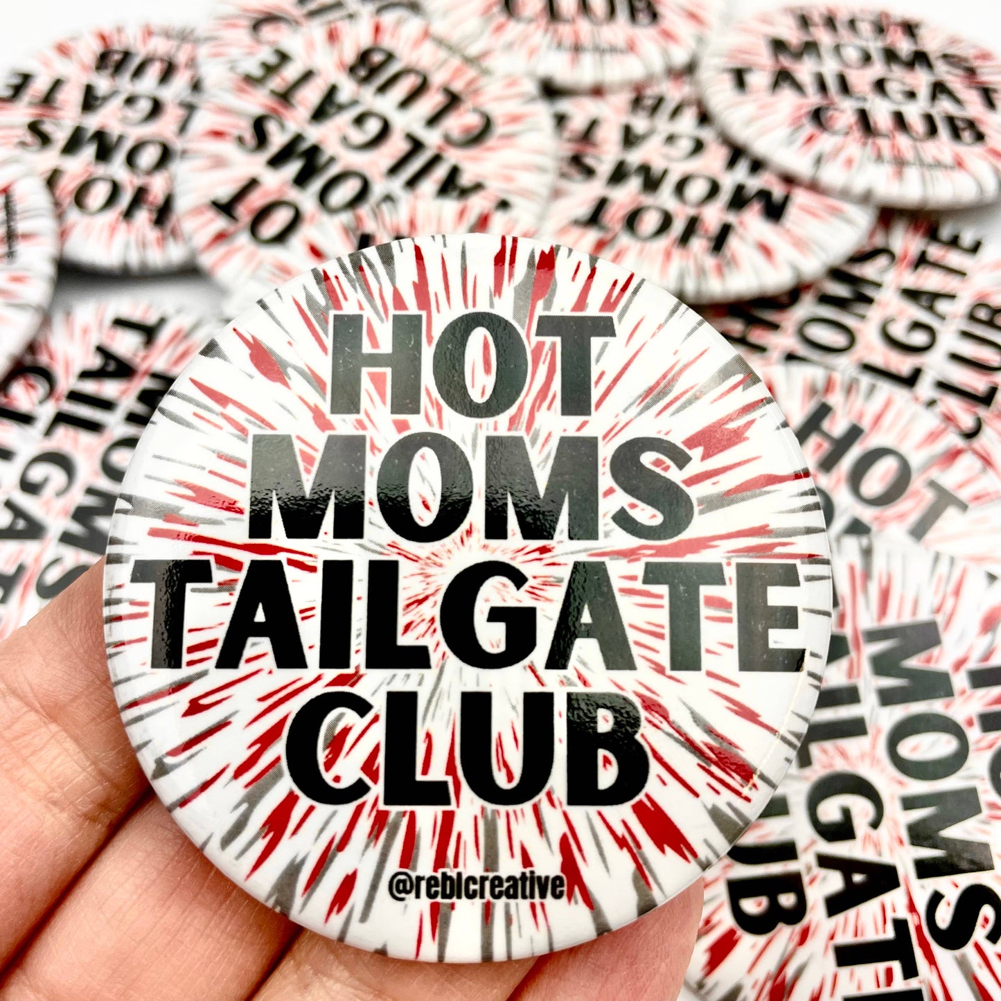 Hot Moms Tailgate Club - Small GameDay Pins