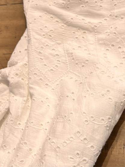 European Straight Leg Pants with Eyelet Detail