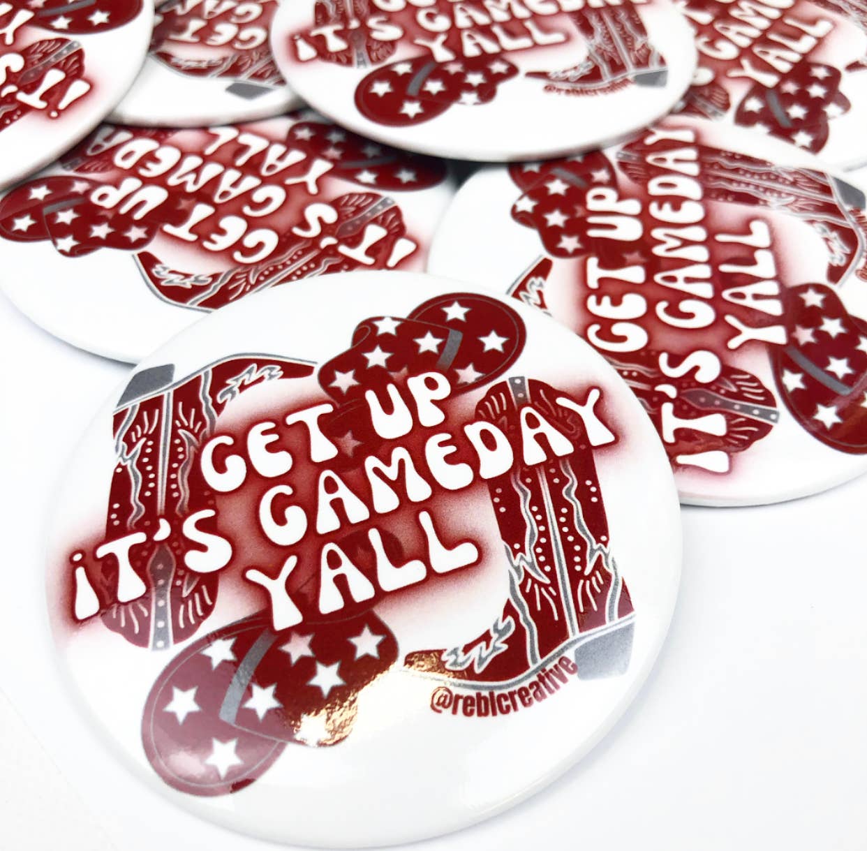 Get up it's gameday y'all - Large GameDay Button