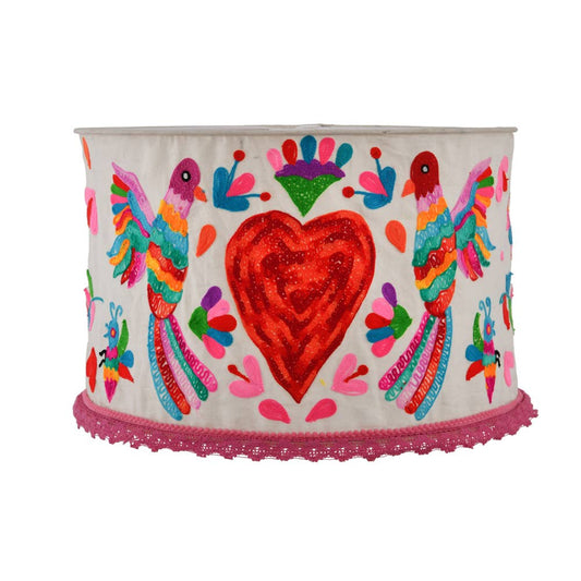 Corazón-Bird and Heart Lamp Shade