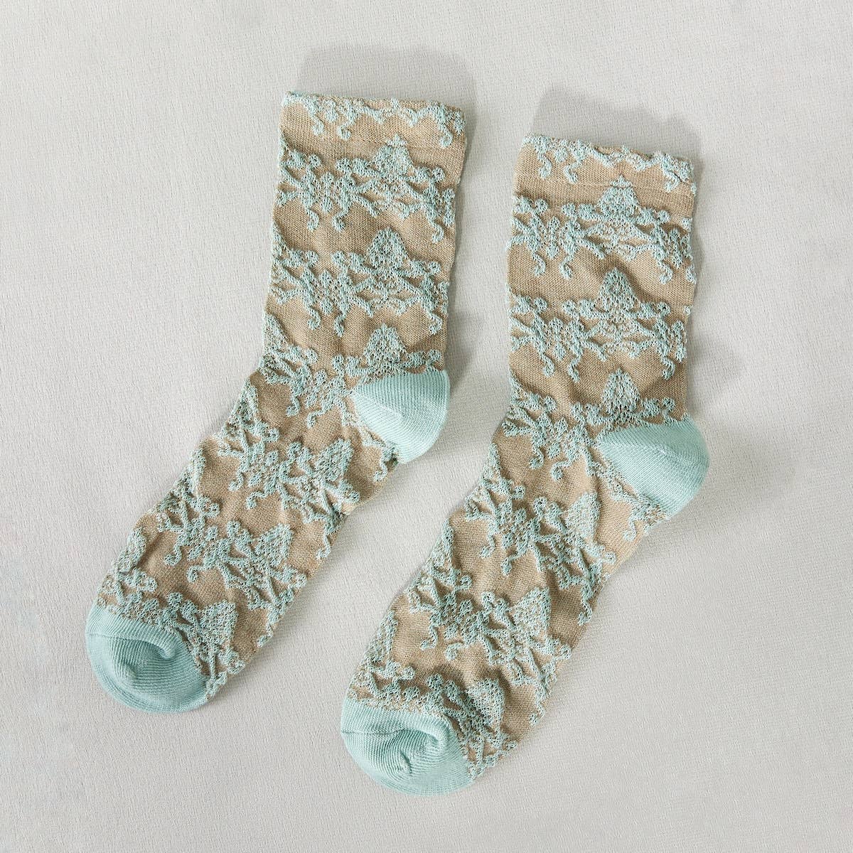 Retro Embossed Women's Socks