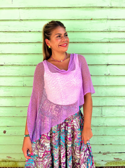 Woven Shawl Poncho