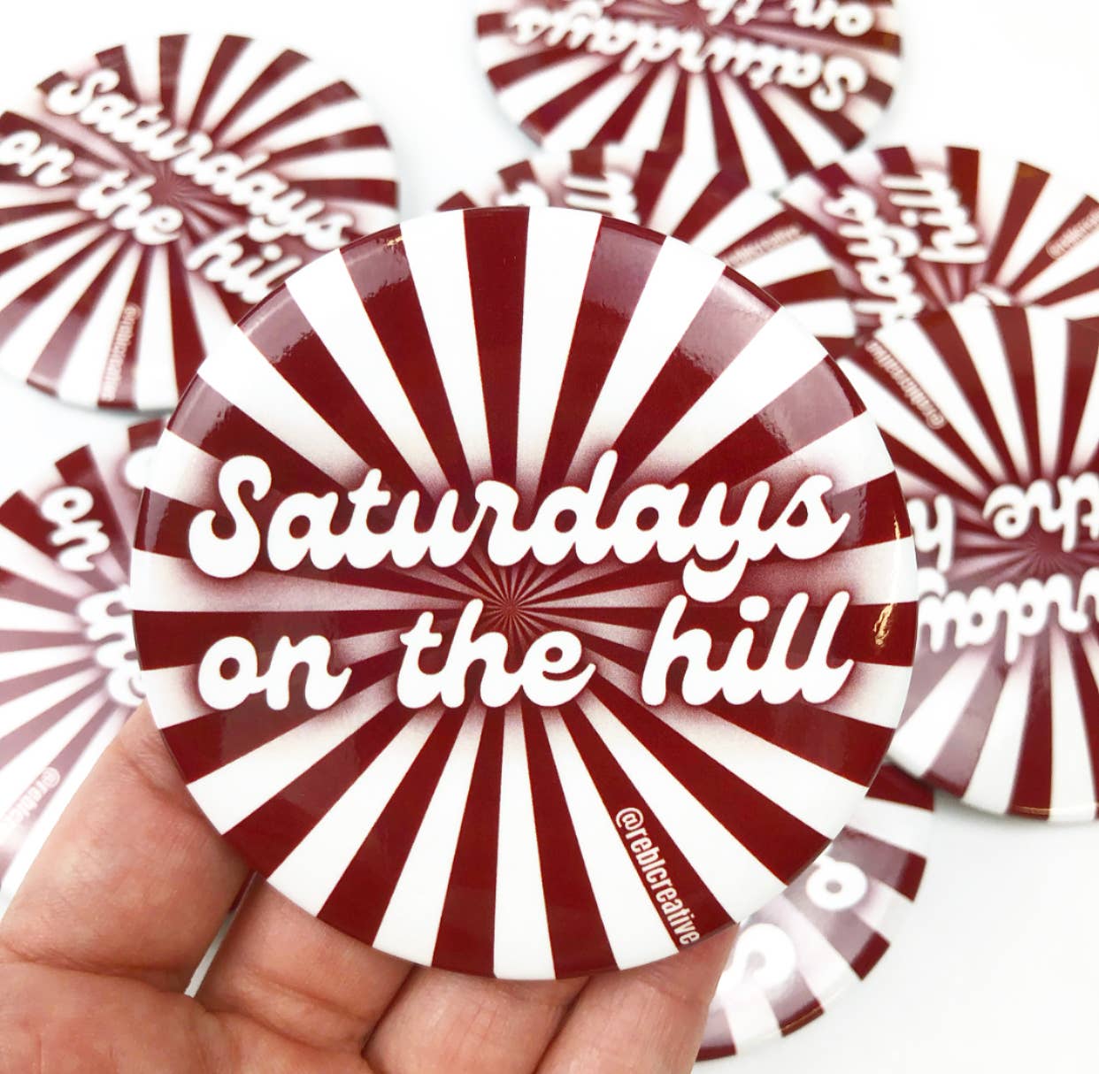 On The Hill - Large GameDay Pin