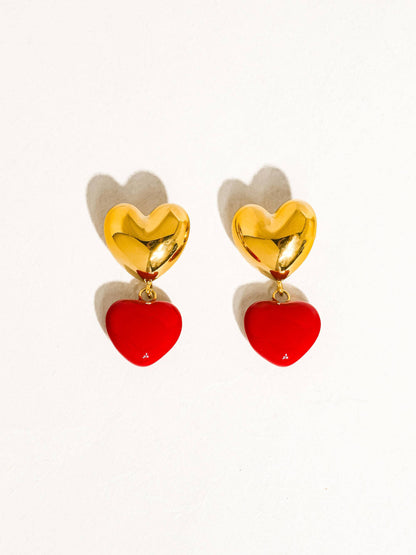 Vintage Heart Earring