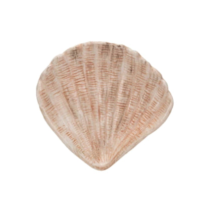 Hand-Painted Stoneware Shell Shaped Plates