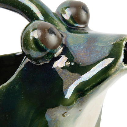 Ceramic Frog Watering Pitcher