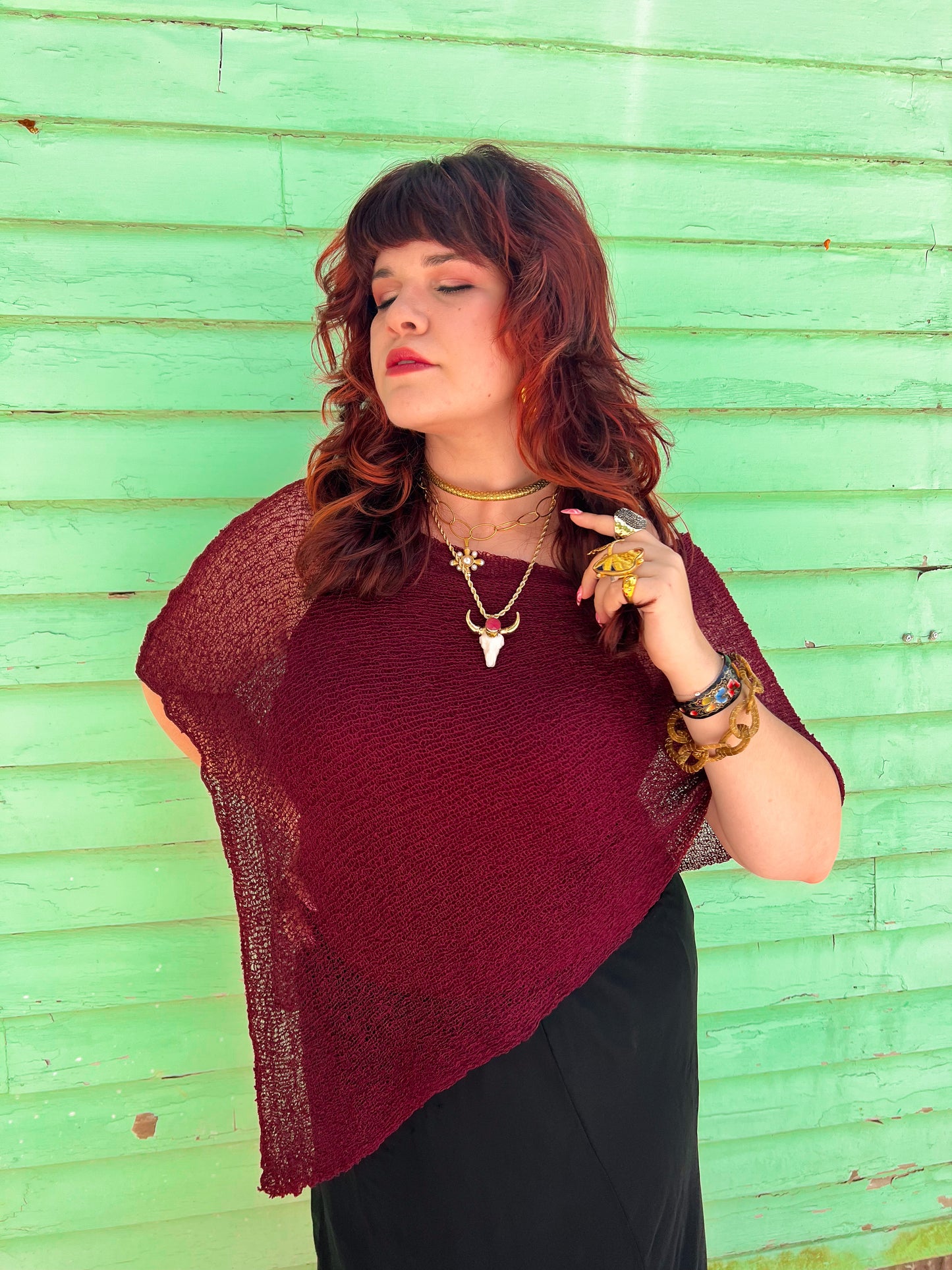 Woven Shawl Poncho