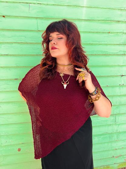 Woven Shawl Poncho