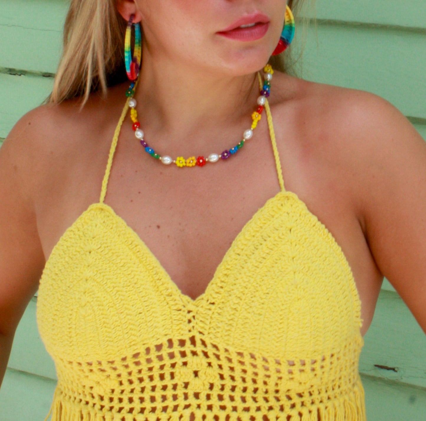 Rio Crochet Top with Fringe