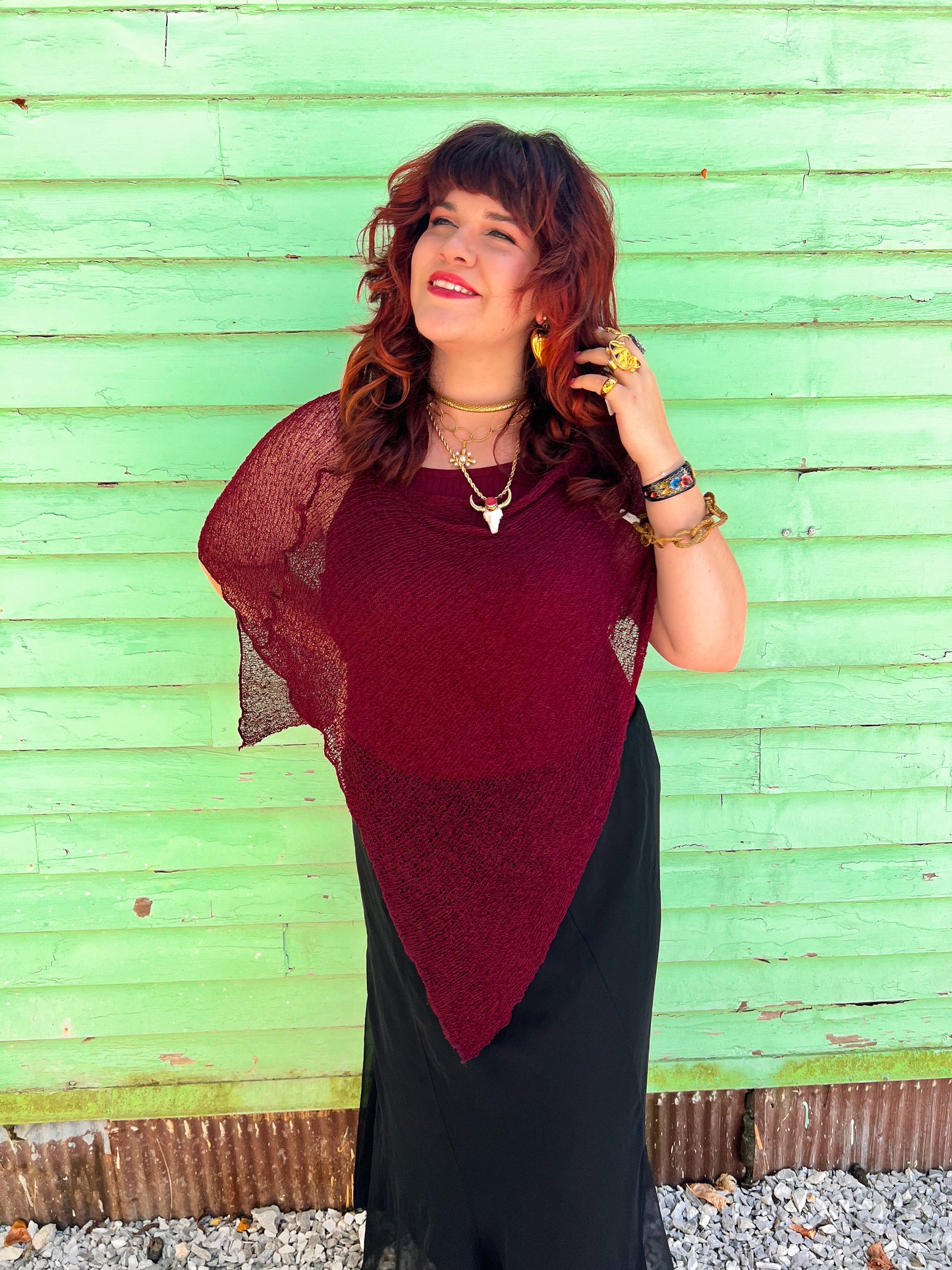 Woven Shawl Poncho