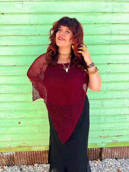 Woven Shawl Poncho