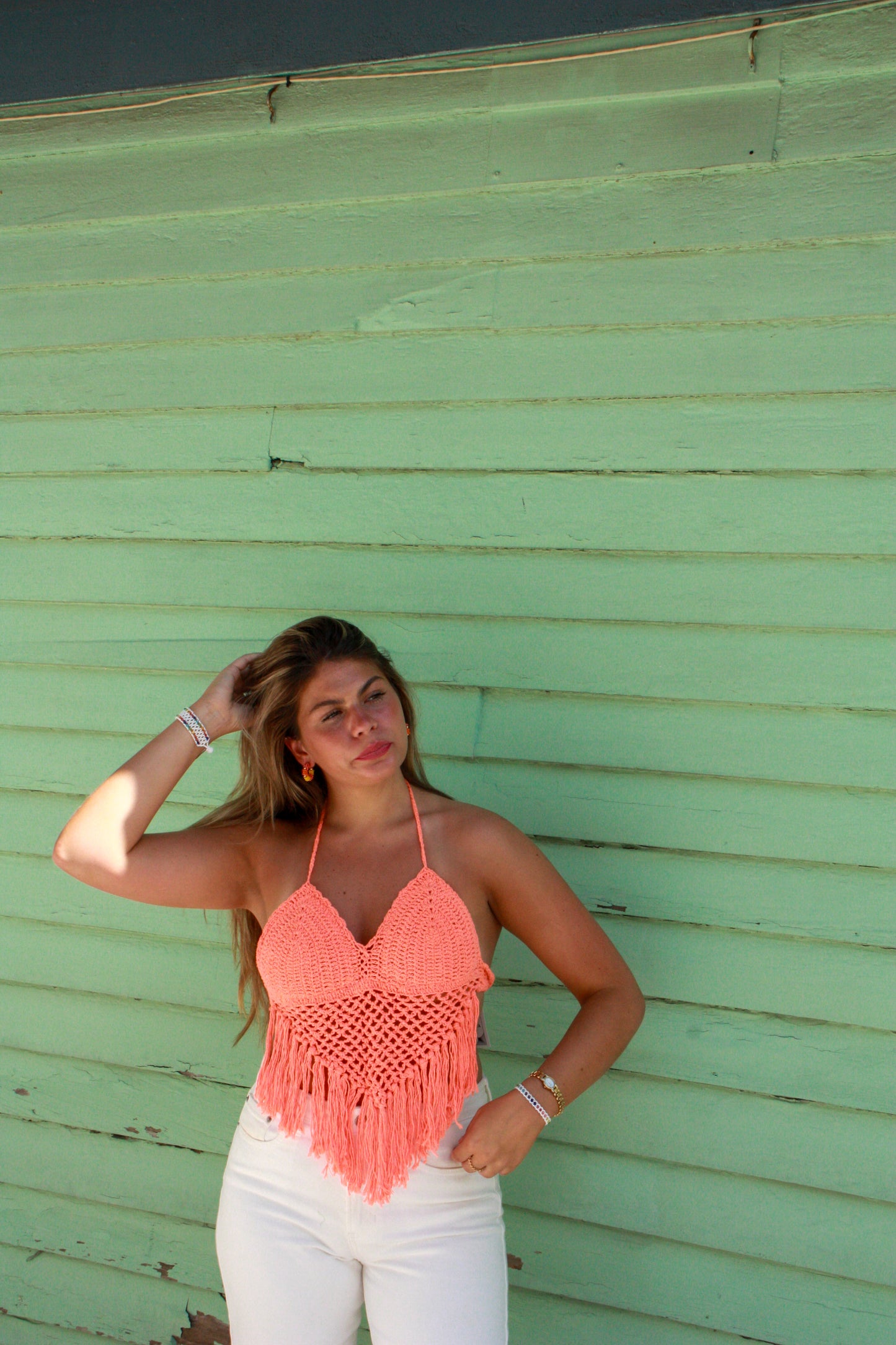 Rio Crochet Top with Fringe