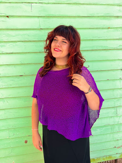Woven Shawl Poncho