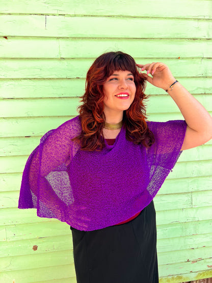 Woven Shawl Poncho