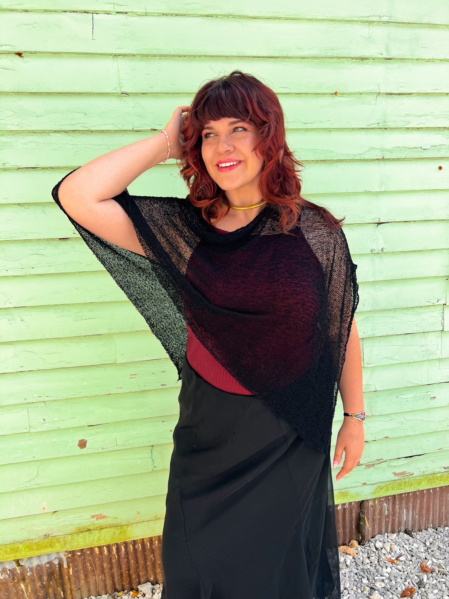 Woven Shawl Poncho