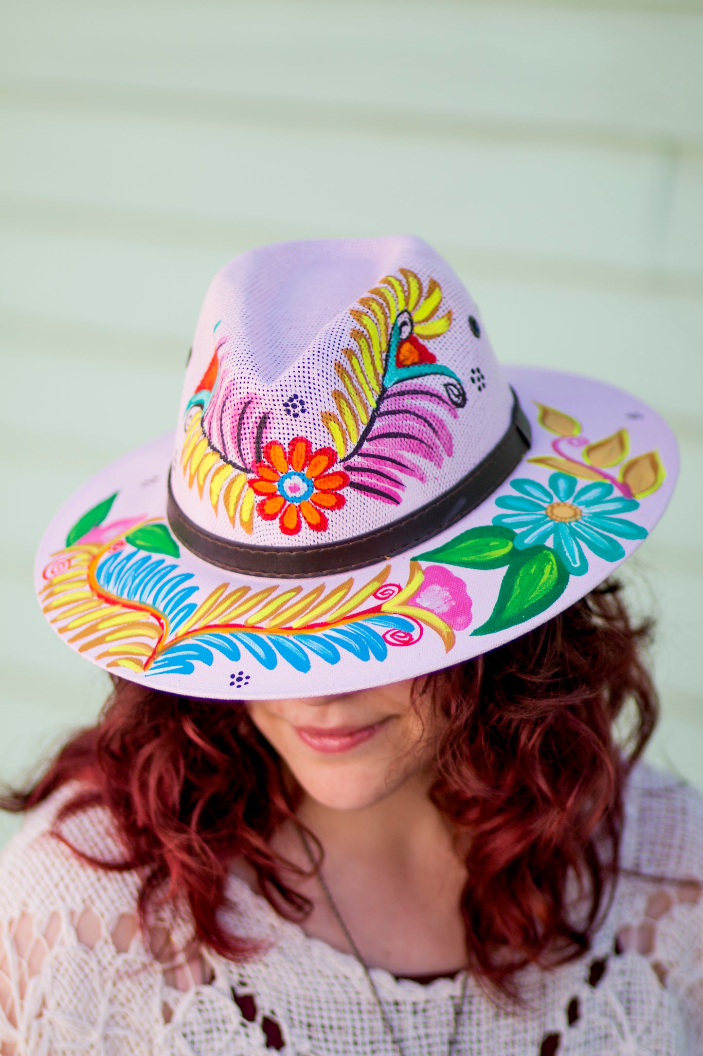 Hand-Painted Hat