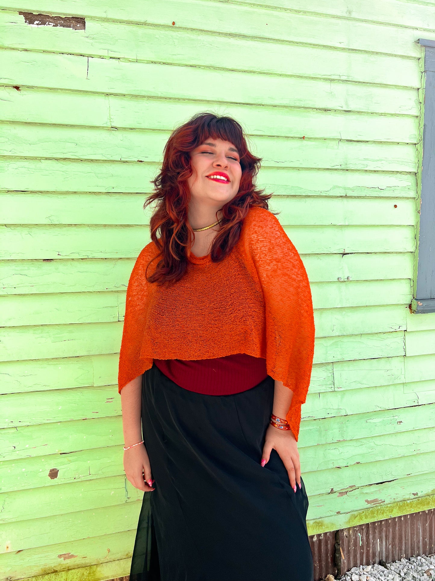 Woven Shawl Poncho