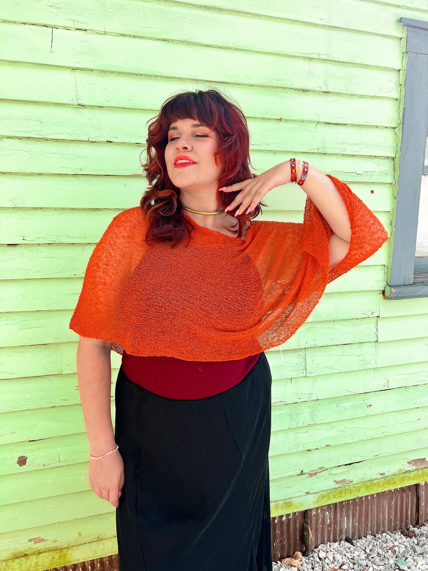 Woven Shawl Poncho