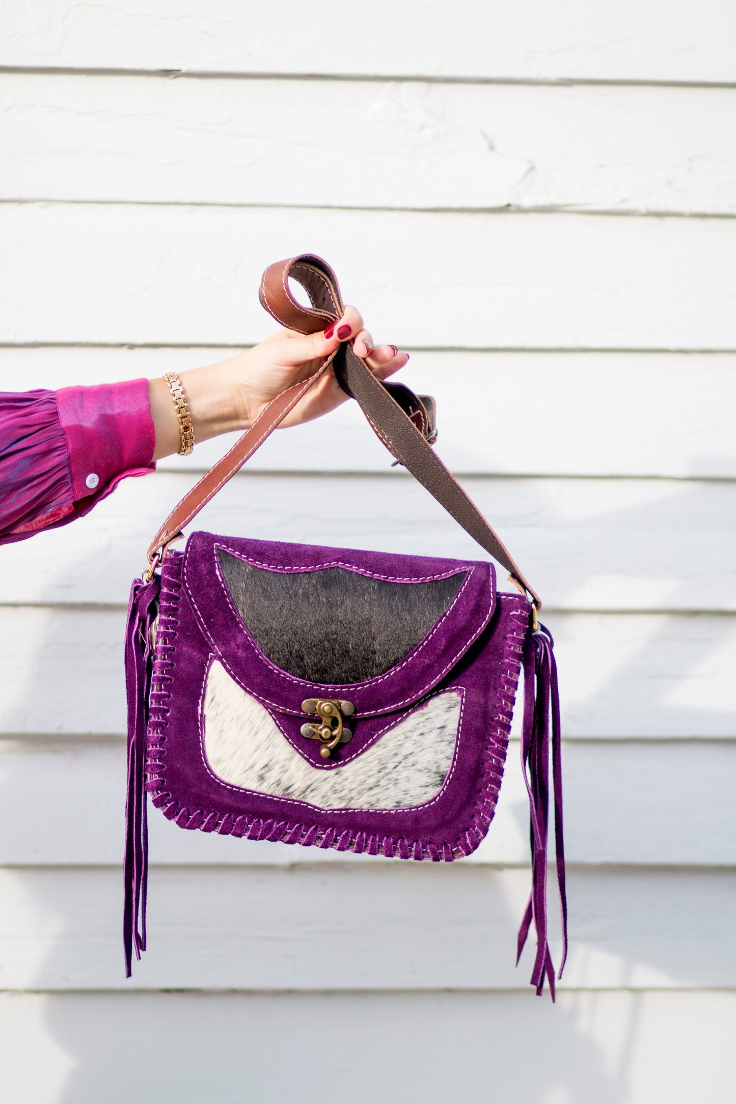 Handmade Leather Cowhide Purses