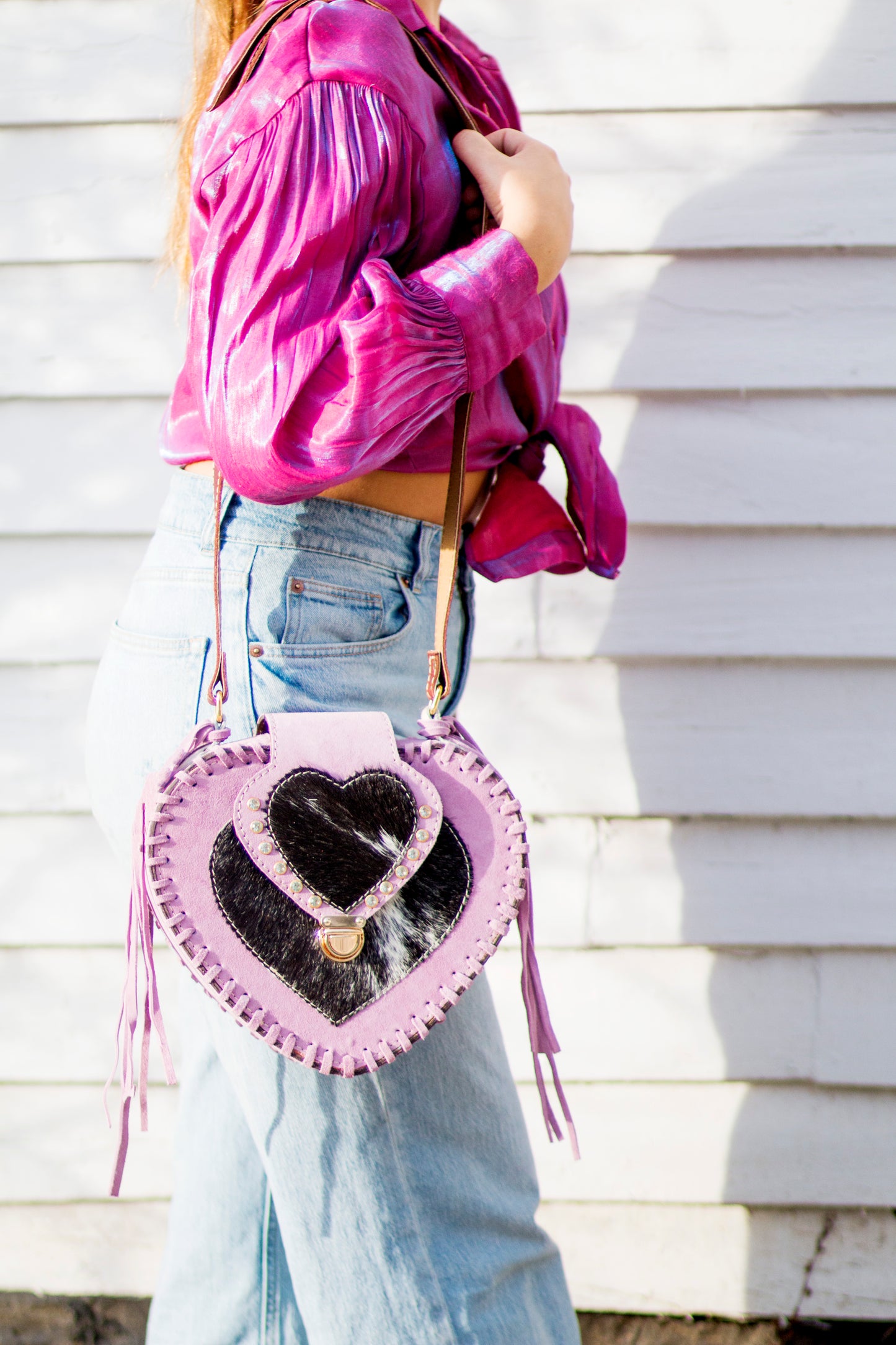 Handmade Leather Cowhide Purses