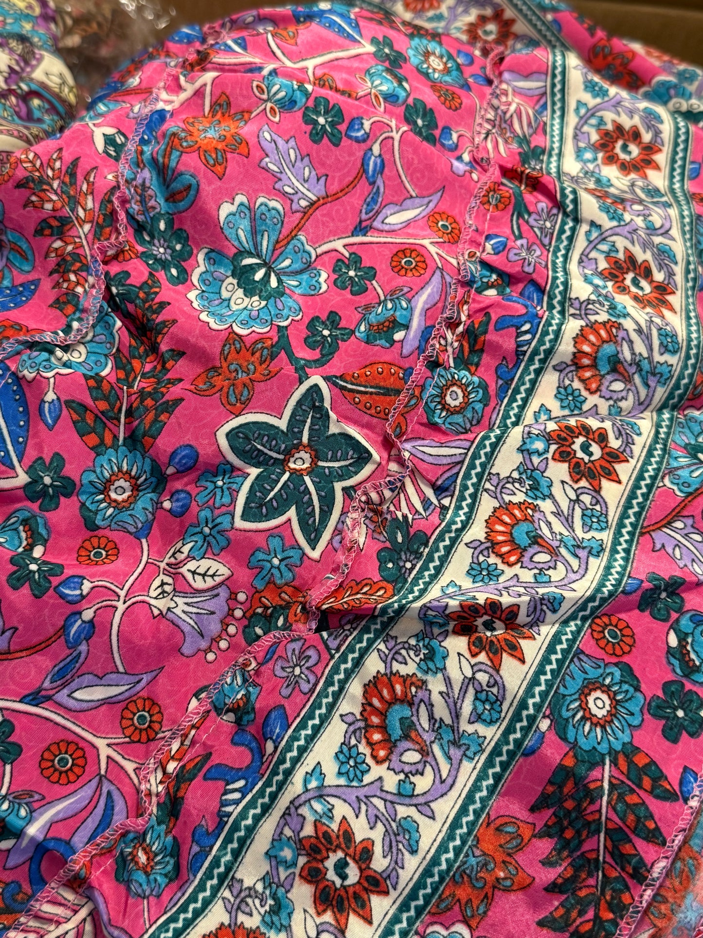 Layered Print Ruffle Skirt