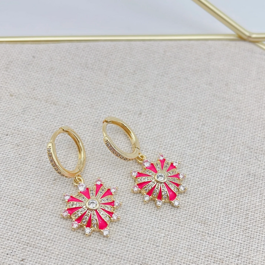 Crystal Heart Earrings