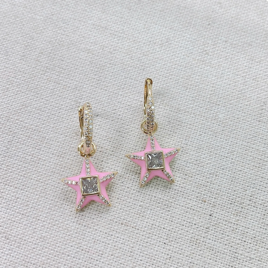 Crystal Star Earrings