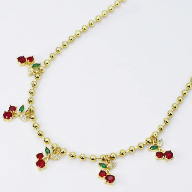Cherry Cascade Necklace