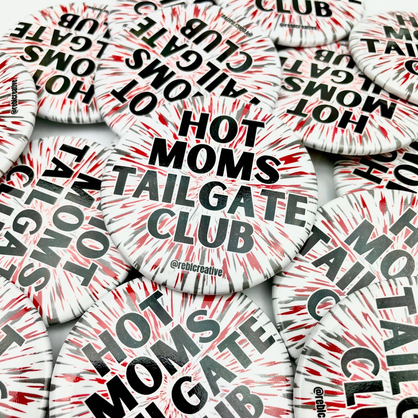 Hot Moms Tailgate Club - Small GameDay Pins