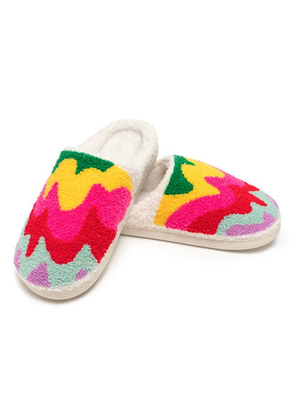 Colorful Wavy Slippers