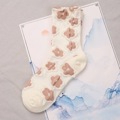Rufia Embossed Women's Socks