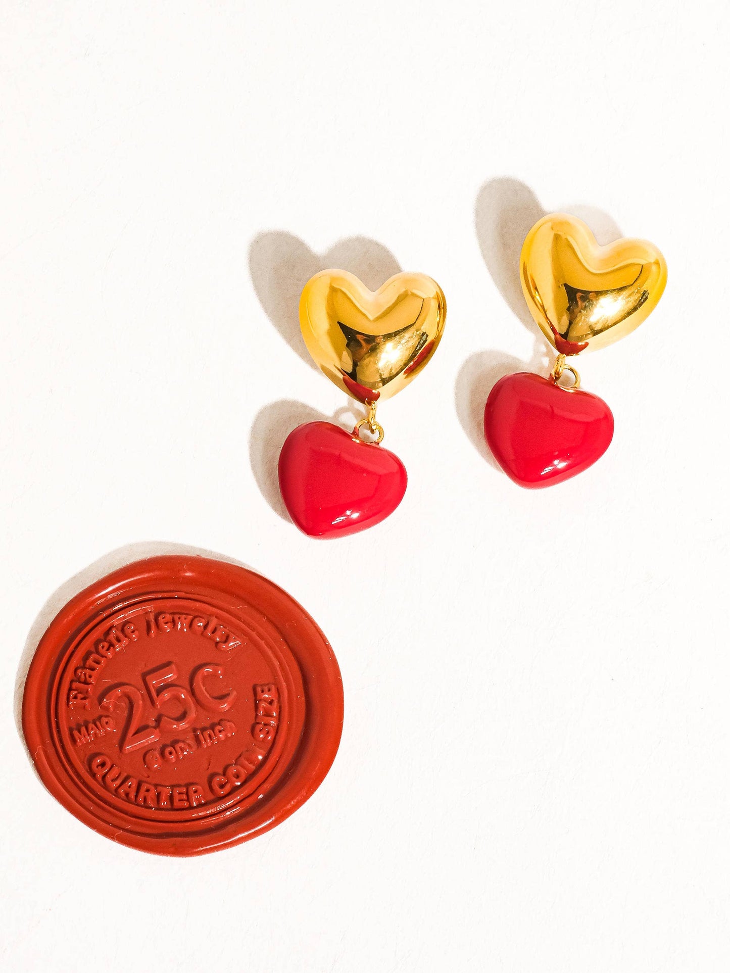 Vintage Heart Earring