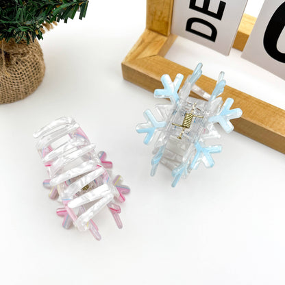 Christmas Snowflake Hair Claw Clip