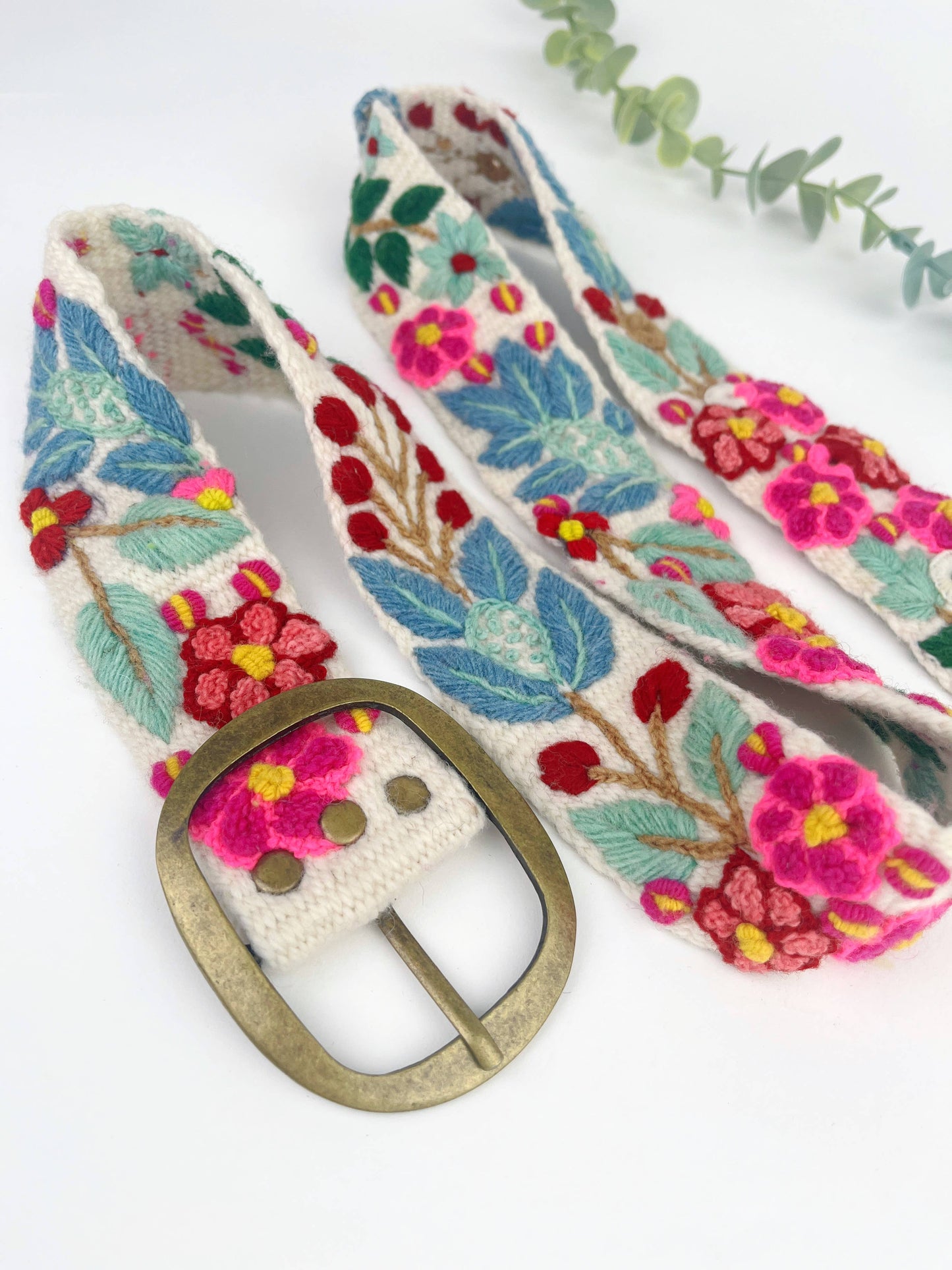 Wildberry Wide Embroidery Belt