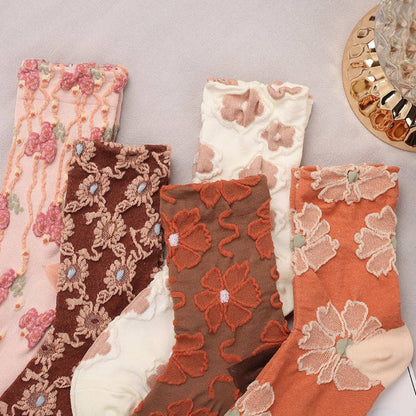 Rufia Embossed Women's Socks