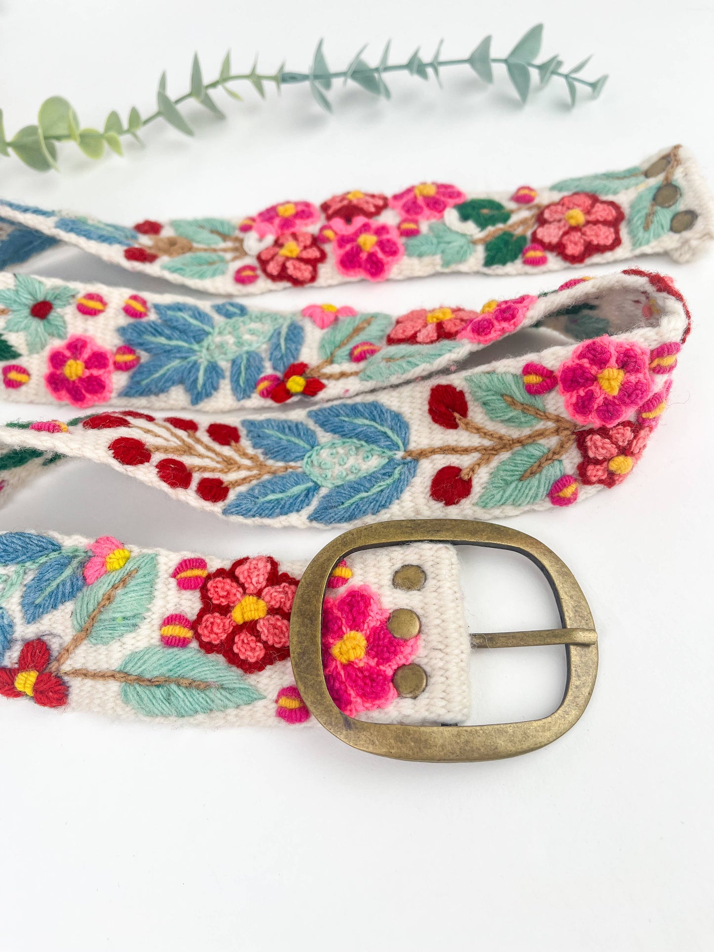 Wildberry Wide Embroidery Belt