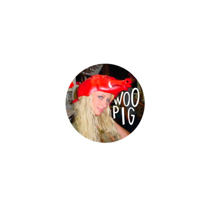 Paris Loves the Hogs | Arkansas Game Day Button