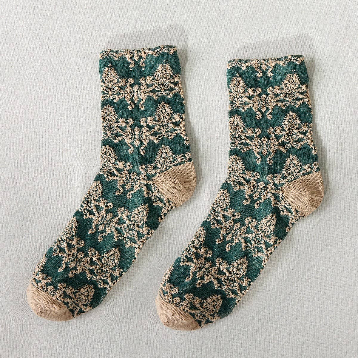 Retro Embossed Women's Socks