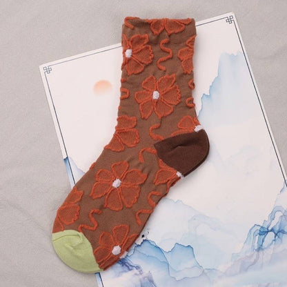 Rufia Embossed Women's Socks