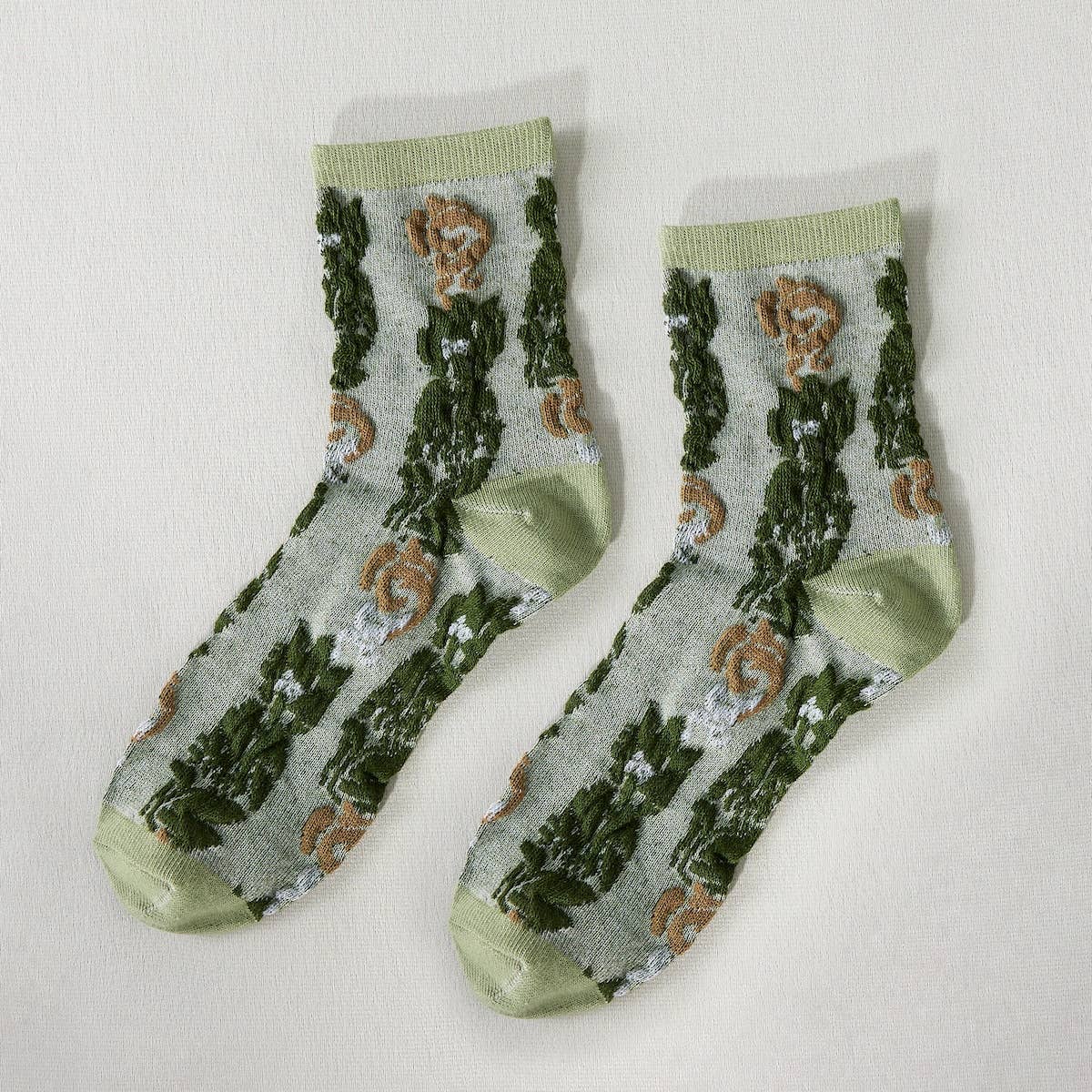 Retro Embossed Women's Socks