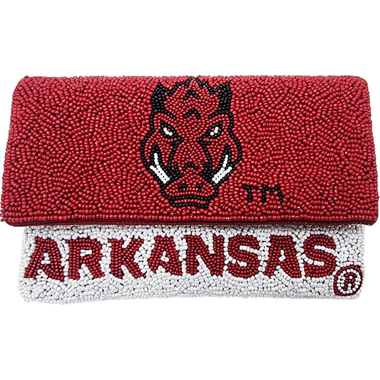 Arkansas Hog Beaded Mini Crossbody Bag ￼