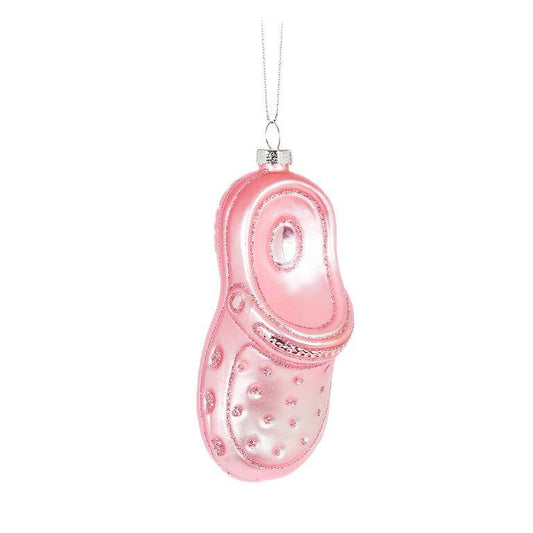 Pink Croc Holiday Ornament