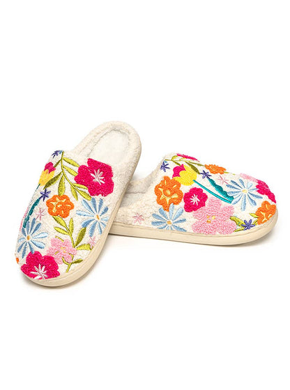 Colorful Floral Slippers