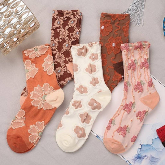 Rufia Embossed Women's Socks