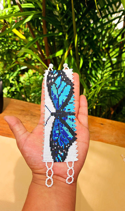 Blue Butterfly Cuff