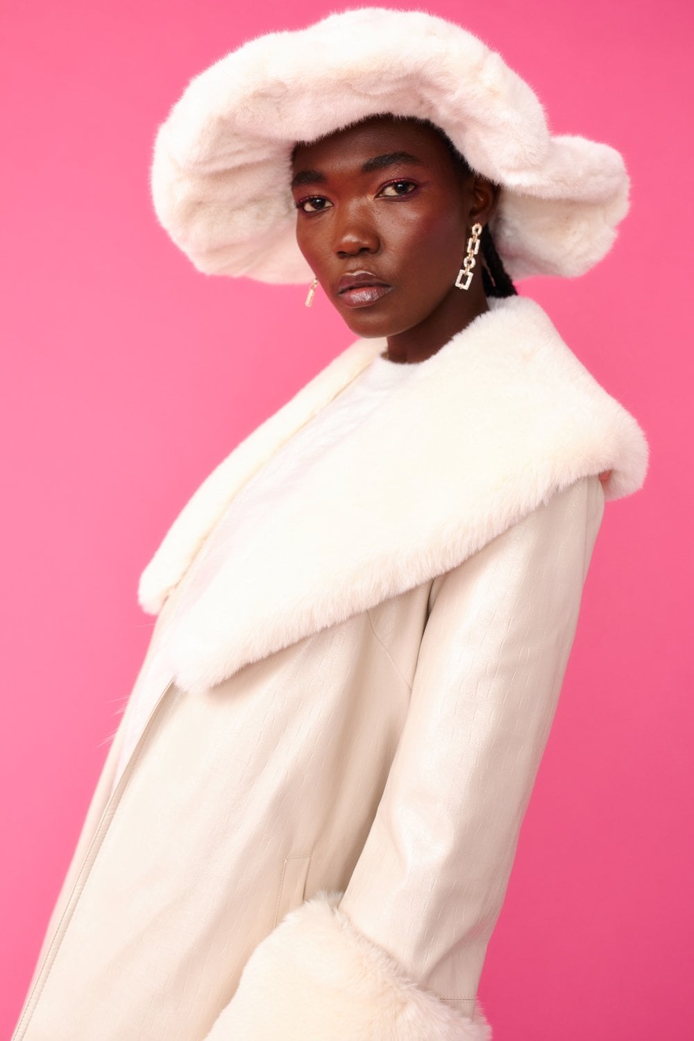 Faux Fur Oversized Hat