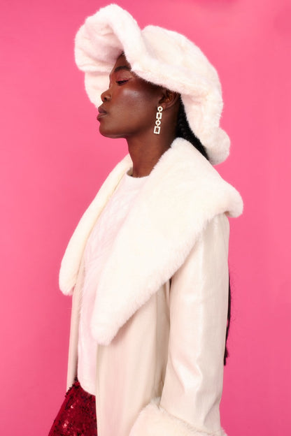 Faux Fur Oversized Hat