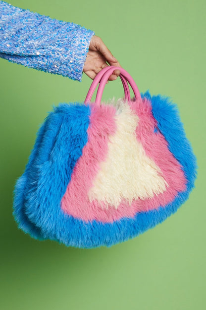 Hand Crafted Eco Bamboo Faux Fur Bag