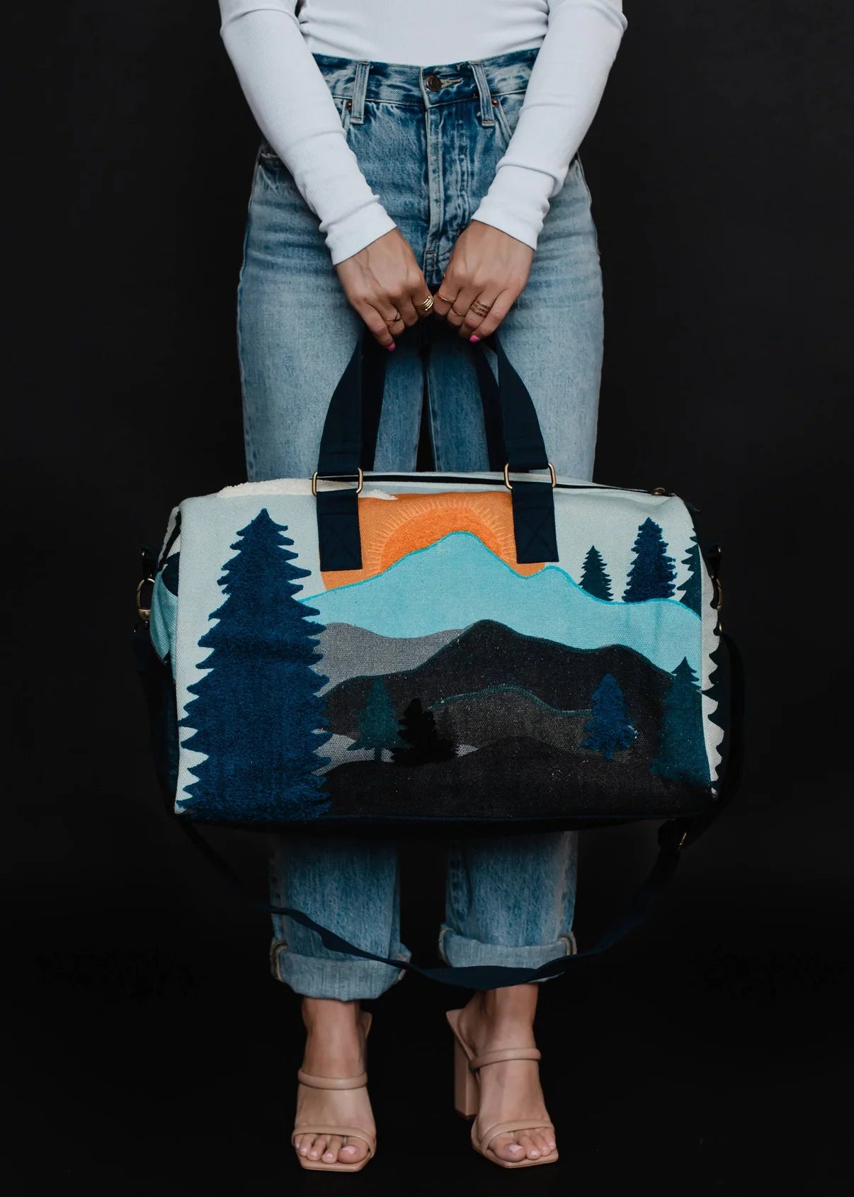 Mountain Scene Duffel Bag