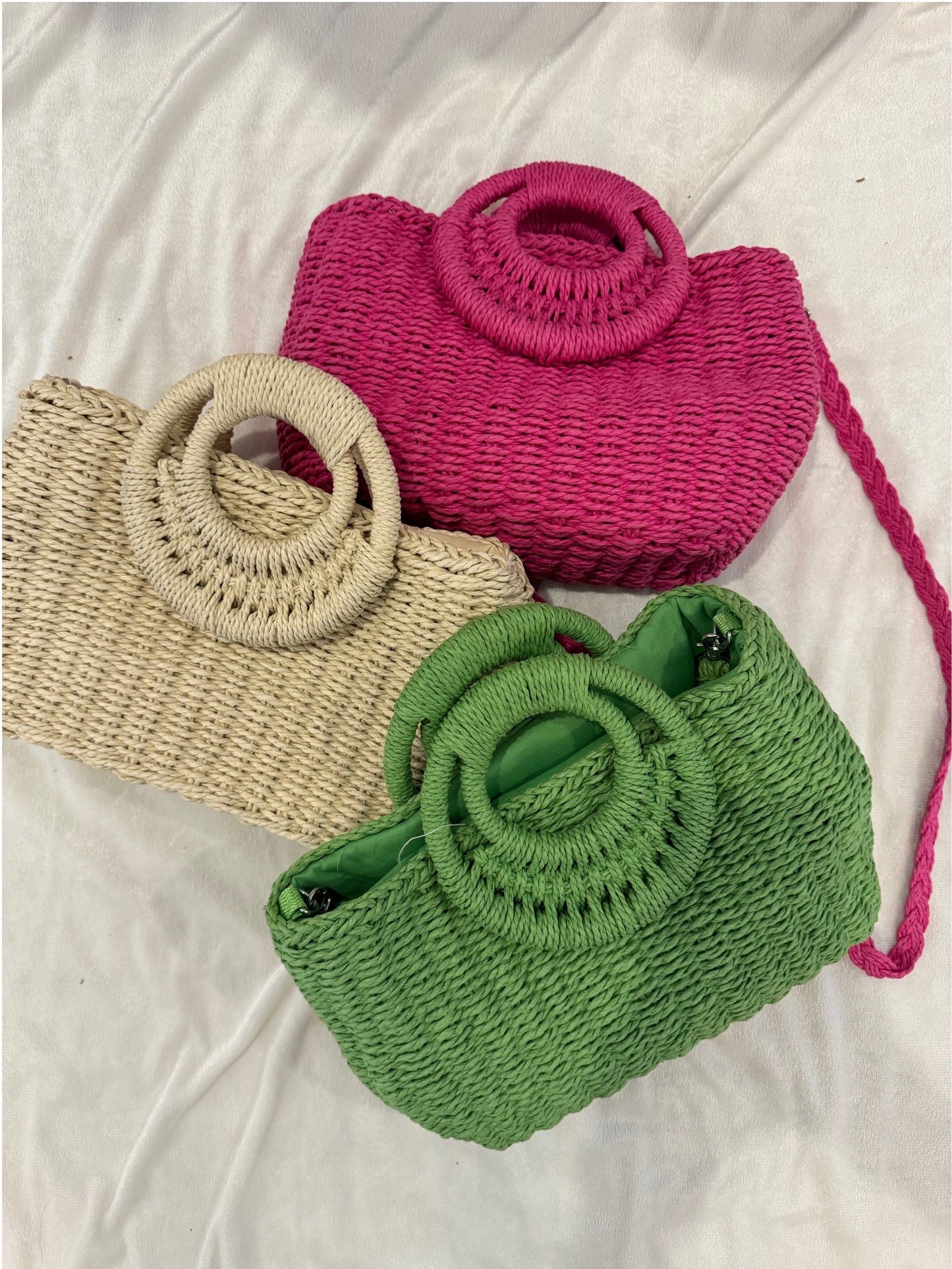 Small Woven Whicker Purse